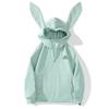 Traje de esquí impermeable de invierno con orejas de conejo para hombre y mujer, chaqueta jacket exterior de terciopelo de zorro plateado, integrado, talla grande