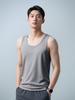 Regata Fresca de Algodão Modal Seda Gelo 60S Masculina Esportiva Fitness Respirável Sem Mangas Verão Cor Pura Colete Camiseta Íntima