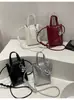 Bolso de teléfono móvil elegante de alta calidad para mujer, bolso plateado de papas fritas a la moda, bolso de mano pequeño de verano, bolso de hombro y bandolera