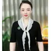 Bufanda triangular de protección para el cuello de verano, versátil, ligera, transpirable, de secado rápido, pañuelo chal multifuncional de seda para protección solar de mujer