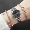 Comercio Exterior Transfronterizo Explosiones Moda Casual Reloj de Correa de Acero para Mujer Balanza Digital Simple Reloj de Cuarzo para Estudiante