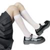 Medias de encaje jk, medias de malla de tubo medio, medias apiladas de estilo japonés, calcetines de encaje coreano Lolita transparentes finos de verano para mujer