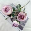 Simulación de rosas, decoración floral para bodas, accesorios para el hogar, mesa de comedor, adornos DIY, flores de simulación, rosas, flores falsas al por mayor