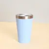 Taza térmica tipo trompeta de acero inoxidable 304 transfronteriza, taza de café simple de 140 ml para el hogar, la oficina, taza de coche portátil