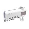Esterilizador de Cepillos de Dientes Sin Instalación Perforada Rejilla Esterilizadora de Cepillos de Dientes Esterilización Inteligente por Ultravioleta Sensor Automático Exprimidor de Pasta de Dientes