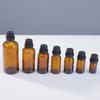 Frasco de Vidrio Marrón para Aceite Esencial 5ml-100ml Esencia Perfume Embalaje Cosmético Tapa Grande Antirrobo Frasco de Vidrio Marrón