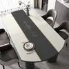 Jogo Americano Oval para Mesa de Jantar, À Prova d'Água, À Prova de Óleo, Não Lavável, Luxo Leve, Sensação de Alta Qualidade, Protetor de Tampo de Mesa Redondo Dobrável
