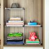 Al por mayor Malla Capas Partición Armario Closet Divisor de Capas Estante de Almacenamiento de Hierro Rejilla Dormitorio Estante de Almacenamiento por Capas