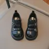 Zapatos de Cuero Pequeños Retro Estilo Británico con Punta Redonda para Niñas Otoño 2026, Mocasines Modernos y Versátiles