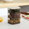 Caixa de Armazenamento de Cebolinha Gengibre Alho para Cozinha Geladeira Cebolinha Pequenos Ingredientes Caixa para Manter Fresco Quadrada Grau Alimentício Drenável Caixa para Preparar Pratos Porcionamento