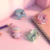 Bonito Sacapuntas de Dibujos Animados Galvanizado para Niños y Estudiantes de Primaria, Sacapuntas Manual Duradero Mini de Dibujos Animados