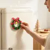 Decoraciones de imán acrílico para refrigerador de Navidad de producto nuevo transfronterizo, pegatinas magnéticas de corona de Navidad, decoración para cocina y hogar navideña