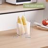 Plástico Transparente Geladeira Porta Lateral Caixa de Armazenamento Cozinha Doméstica Classificação Snack Temperos Armazenamento Caixa de Armazenamento Acabamento Caixa de Armazenamento