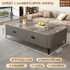 Mesa de Centro para Sala de Estar, Adecuada para Apartamentos Pequeños, Nuevo Modelo 2026, Lujo Ligero con un Toque de Alta Gama, Mesa de Centro con Almacenamiento de Pie y Combinación de Mueble para TV
