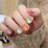 Hua Fei Mesmo Estilo Temperamento Estilo Japonês Nu Cor Manicure Branca Acabamento Vestir Armadura Removível Amêndoa Vestir Armadura