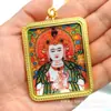 Pinturas de Gemas Hechas a Mano de Alta Gama, Thangka Zakiram, Gran Sol Tathagata, Dios Amarillo de la Riqueza, Colgantes Thangka de un Solo Lado Están Disponibles en una Variedad de Opciones