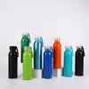 Nueva Taza de Agua de Aluminio con Cordón Transfronteriza Portátil para Exteriores Montañismo Viaje Tetera Gran Capacidad con Tapa Botella de Agua Deportiva Venta al por Mayor