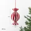 Decoração de Natal estilo ins transfronteiriça NUCHI, ornamento de pendurar em formato de bola de favo de mel irregular, decoração de árvore de Natal, decoração de vitrine