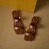 Sandalias retro estilo francés sin cordones para mujer, para uso exterior en verano, nuevo modelo 2025, punta cuadrada, tacón bajo, punta abierta, talla grande