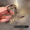 Presilhas de cabelo coloridas de cristal estilo coreano, acessórios de cabelo modernos e luxuosos para mulheres, incluindo presilhas de tubarão para a parte de trás da cabeça e presilhas inspiradas em dopamina