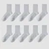 Calcetines para Hombre para Primavera, Verano e Invierno, Calcetines de Doble Aguja, Calcetines de Media Pantorrilla, Antibacterianos, Desodorantes, Absorbentes de Sudor, Calcetines Deportivos, Calcetines de Negocios Transpirables, Calcetines Zhuji
