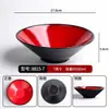Tigela cônica bicolor, tigela de melamina para macarrão comercial, tigela especial para casas de macarrão, adequada para macarrão de caracol, wontons, macarrão misto, ramen e hot pot picante