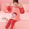 Pijama Nuevo de Invierno para Niños, Terciopelo de Coral Espeso de Invierno, Niños y Niñas, Bebés Niñas, Ropa de Casa de Franela