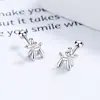 Pendientes de botón con rosca de perro globo estilo coreano de plata de ley 925 para mujer, los más vendidos, tendencia de moda, joyería para el lóbulo de la oreja estilo 'net red' personalizada