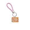 Amazon Nuevo Naranja Serie Paz Llavero Creativo de Cuerda Trenzada AliExpress Dibujos Animados Cuero Cuerda Llavero Creativo