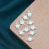 Yiwu Liga Eletroforese Alta Retenção de Cor Flor DIY Adorno de Cabeça de Noiva Ponto Galvanizado Flor Verde Pingente Poroso Acessórios