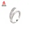 Anillo de Plata de Ley S925 Deseo Más Vendido Letra Circonita Estilo Europeo y Americano Personalizado Abierto Regalo de Vacaciones Joyería