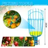 Colhedor de Frutas de Alta Altitude, Conjunto de Ferramentas de Colheita de Frutas com Haste Longa Ajustável para Colher Amora-Vermelha, Ameixa, Nêspera e Maçã