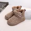 2025 Nuevas Botas de Algodón Cálidas de Invierno para Niños Botas de Nieve Cortas Cálidas para Hombres y Mujeres Zapatos de Algodón Medianos y Grandes para Niños 5020