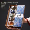 Juego de regalo de tazas de té para pareja pintadas en oro Junyao, taza maestra vintage de alta gama, taza de té Jianzhan, taza de degustación de té, regalo personalizado