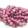 Pedra Natural Otimizada 7A Vermelho Rosa Contas Redondas DIY Contas Soltas Acessórios para Joias Artesanais Venda Direta da Fábrica