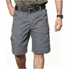 Aliexpress 2026 Verano Pantalones Tácticos para Hombre Diseño de Ropa de Trabajo Corte Holgado Deportivos Multibolsillo Estilo Fresco Pantalones de Cinco Puntos en Stock