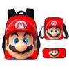 Nueva Mochila Escolar de Dibujos Animados de Mario de Amazon Mochila para Estudiantes de Primaria y Secundaria Mochila Super Mario Juego de Tres Piezas en Stock