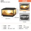 Iluminación para Decoración del Hogar Zhongshan Lámpara de Columna de Jardín de Aluminio Solar para Patio Nuevo Estilo Chino Lámpara Solar para Exteriores de Valla