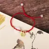 Pulsera Hebilla de Seguridad Marca Kuaishou Fu para Hombres y Mujeres Pulsera Trenzada de Mano para Pareja Pulsera para Novia Regalo para Estudiantes