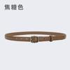 Cinto Feminino Cinto de Couro Ins Cinto Feminino Novo Estilo Hong Kong Simples Casual Cinto Feminino Couro Decorativo Cinto para Jeans