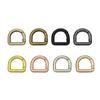 Hebilla D de 5 puntos anillo de apertura con resorte hebilla de conexión accesorios de herrajes para equipaje ancho interior 15 mm hebilla D hebilla para hombro venta al por mayor