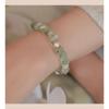 Pulsera de Grava Natural Pulsera de Cristal Natural Verde Frambuesa Pulsera de Perlas de Agua Dulce Nueva Pulsera Nicho de Lujo Ligero para Mujer 2024