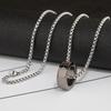 Nuevo collar de anillo de una sola capa de hip-hop para hombres y mujeres, suéter corto de marca Tide, chalecos, cadena, joyería de mariposa del este, una generación de cabello