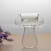 Vela criativa simples moderna de homem soprando em forma de cogumelo novo artesanato para casa ornamentos de vela de vidro transparente