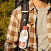 Cordão de Mão Trançado Pingente Corda Paracord Bússola Esportes ao Ar Livre Montanhismo Chaveiro Anti-perda para Garrafa de Água Fivela de Pendurar Portátil