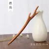 Pente de madeira de pêssego para enviar para a esposa do namorado presilha de cabelo antiga DIY feita à mão um pacote de materiais para cabelo de uma geração madeira cabelo