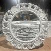Marco de Fotos de Flores Secas Cuadrado Blanco Retro Estilo Europeo Decoración de Atmósfera de Madera para Hogar y Estancia Accesorios para Posar en Fotografía