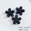 Flores coloridas de cerámica de cinco pétalos hechas a mano DIY materiales para decoración de joyas de collar pulsera accesorios