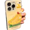 Capa Única Línea Sandía Adecuada para Iphone16Pomax Apple 15Pr Funda para Teléfono Móvil 14 Estilo Nuevo 13 Dibujos Animados 12