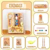 Set de papelería de aprendizaje para niños, caja de papelería con lápices de dibujos animados, set de regalo, regalo de actividad de regreso a clases para preescolar, pequeño regalo